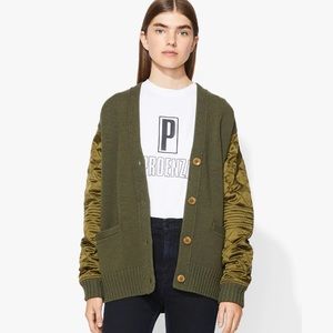 Proenza Schouler White Label merino wool quilted cardigan